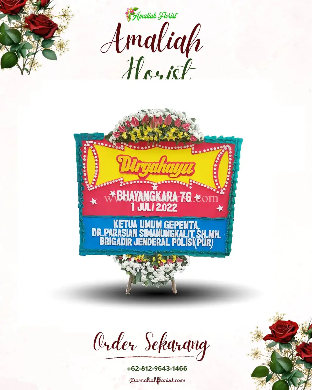 Papan Bunga HUT Ulang Tahun Kendalsewu